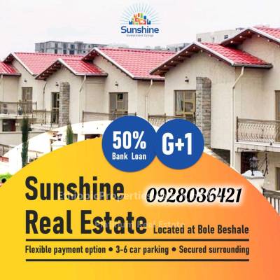 Five bedroom 270sq.m house for sale at bole beshale by Sunshine Real Estate 